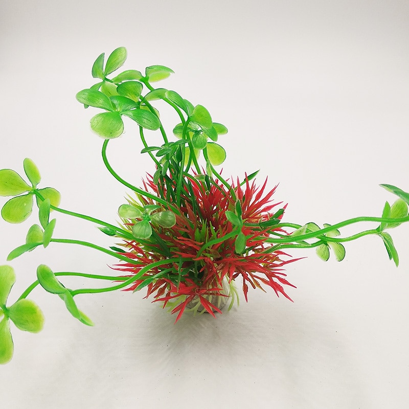 Aquariumplanten watergras aquariumdecoratie kunstmatig plastic mooie bloemendeur