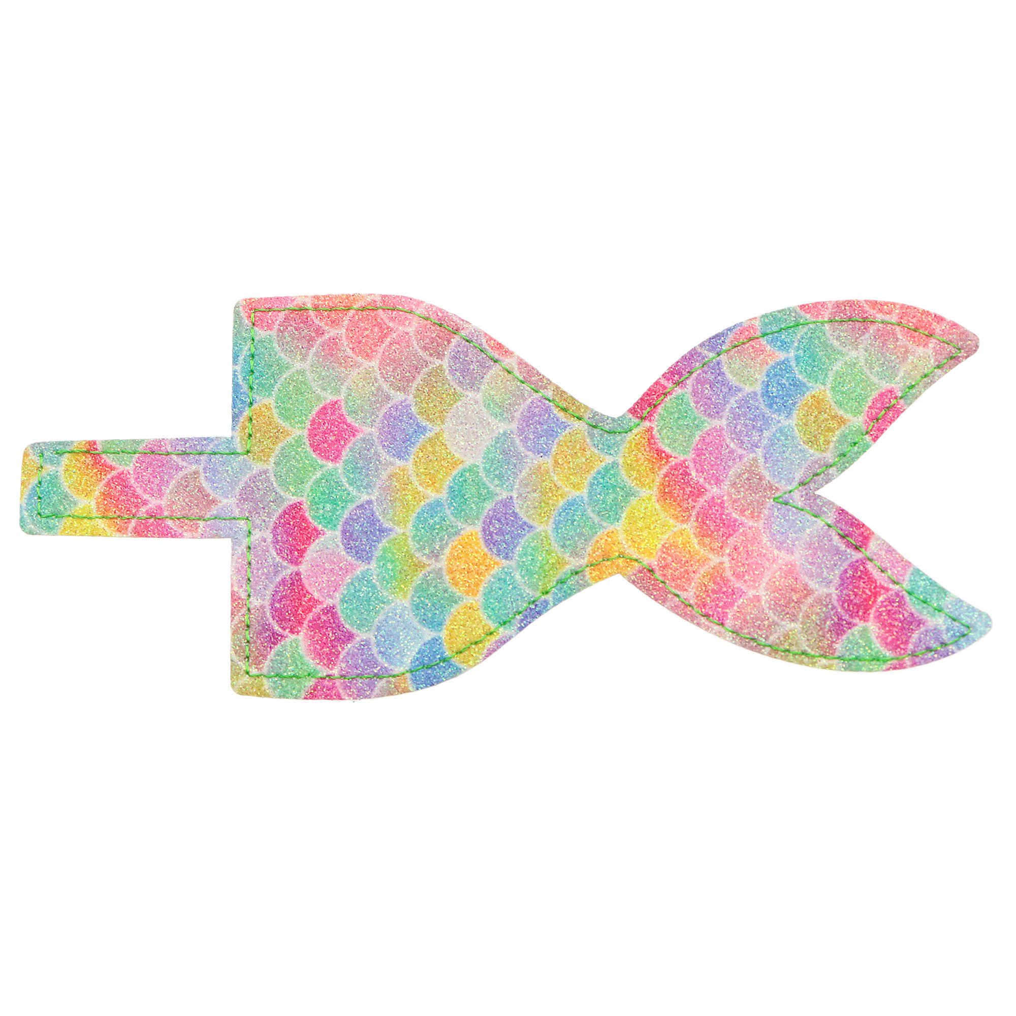 Faux Leather Hair Bows Pre Cut Shimmer Glitter Watermelon Unicorn Pattern Sheets 10pcs for DIY Baby Girls Hair Bows Making