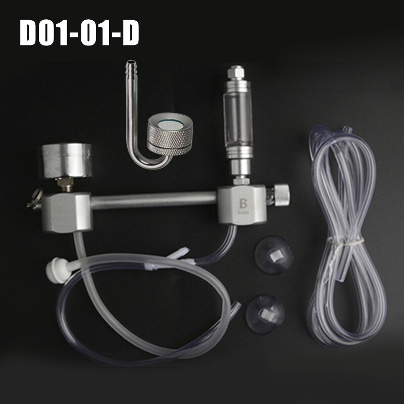 Aquarium DIY CO2 Generator System Kit with Solenoid Valve Bubble Counter for Plants Aquarium L9 #2: d01-01-d
