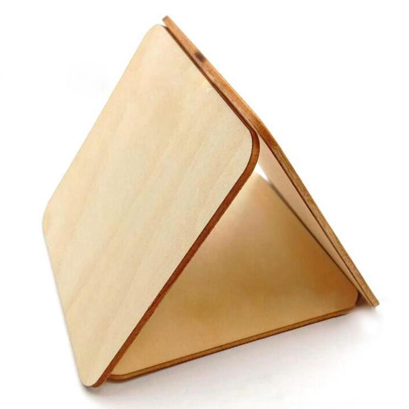 Square Wood Pieces Blank Plaque for DIY Craft Scrapbooking Building Model