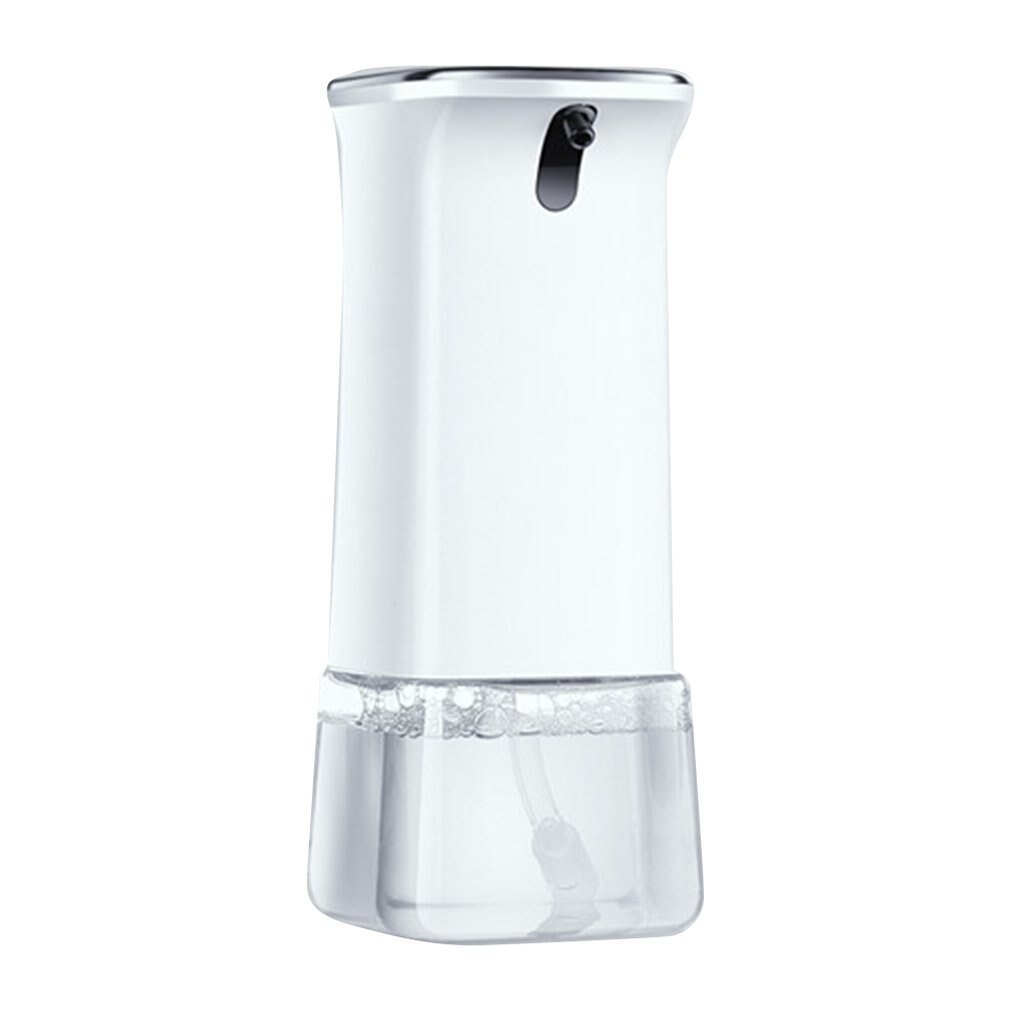 Automatic Soap Pump Dispenser With Holder Touchless Hand Washer Soap Dispenser Pump Steel Metal Liquid Dish Soap Dispenser: White