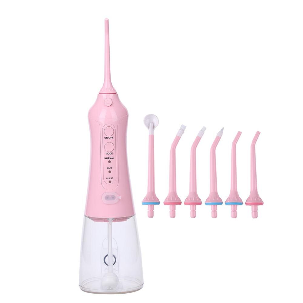 Intelligent Portable Cordless Oral Irrigator USB Rechargeable Teeth Cleaner Water Floss Dental Water Flosser Tooth Pick 6 Jet