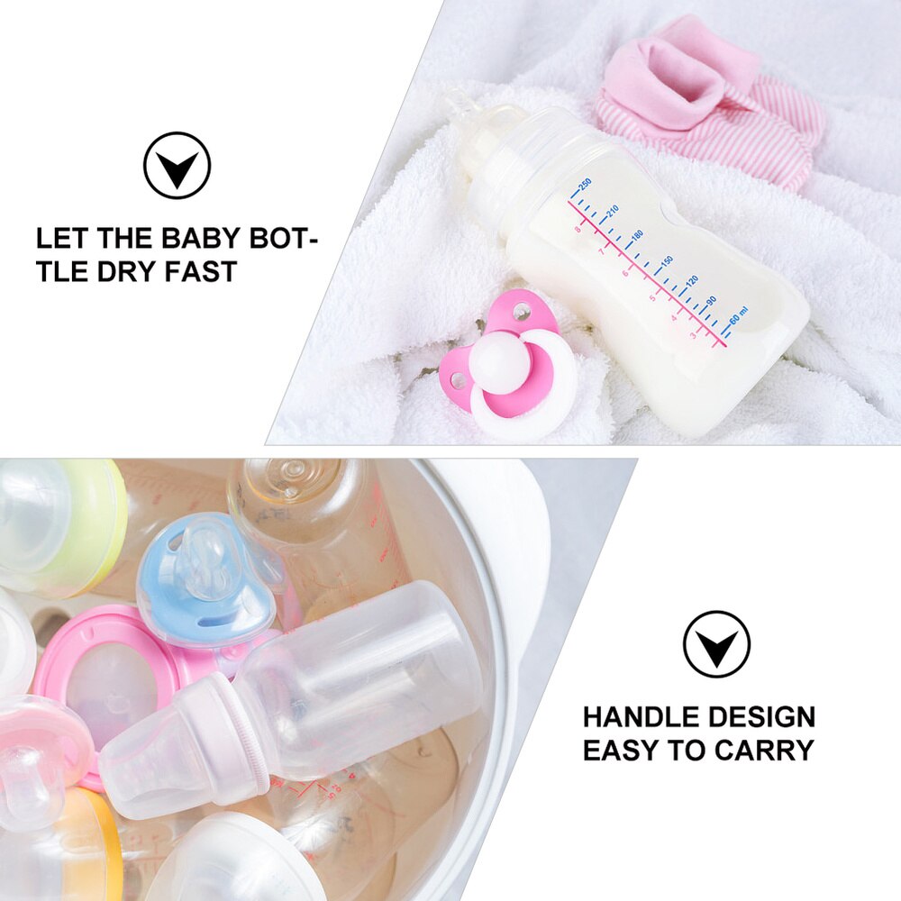 Portable bébé lait bouteille mallette de rangement bouteille boîte vaisselle conteneur égouttoir