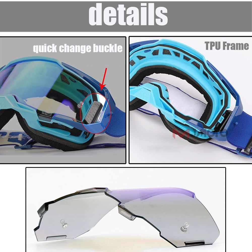2022 Armega Motorrijden Bril Off-Road Anti-Fog Lens Motocross Goggles Ski Dirt Bike Cycling Moto Bril