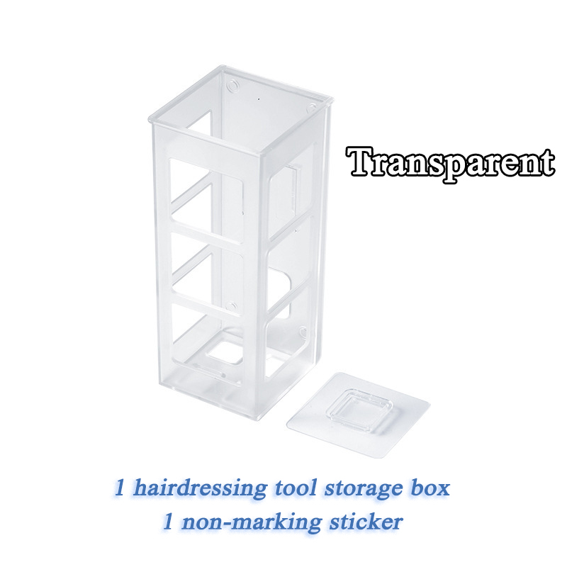 Cajas de almacenamiento, organizador de herramientas de peluquería montado en la pared, soporte remoto para cosméticos, estuche adhesivo, estantes para el baño, suministros para el hogar: Verde