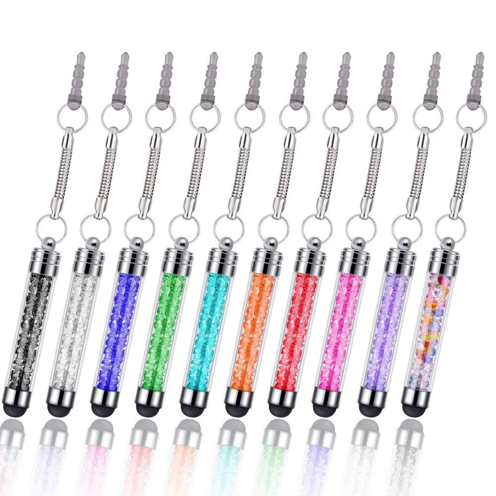 Crystal Capacitieve Mini Stylus Universele Touch Screen Pen Voor Iphone Samsung Huawei Android Smart Phones Ipad Ipod Htc Motorola