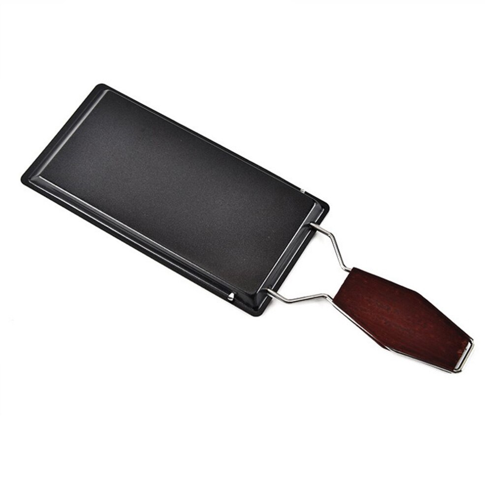 grille ikke-pinne ostgriller sett mini grille ost bakt jern ovn smelteverk ost panne skuff kjøkkenutstyr: Svart