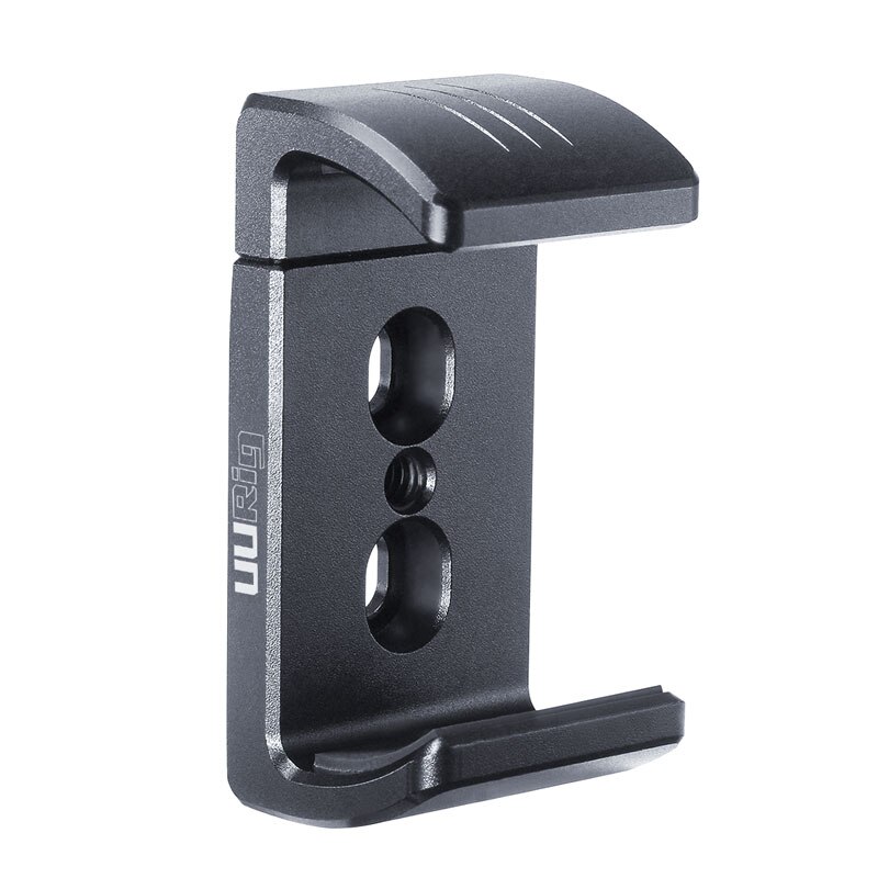 UURig R010 Power Bank DSLR Camera Kooi Bracket Klem Houder Draagbare Aluminium Legering Mobiele Telefoon Uitschuifbare Clip met 1/4 Schroef