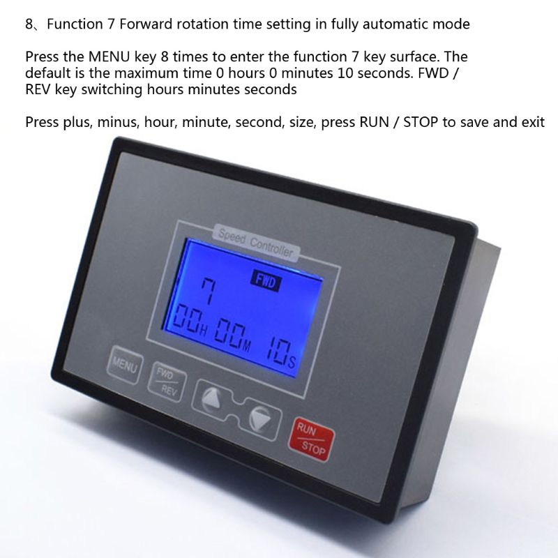 Affichage numérique intelligent LCD 0 ~ 100% réglable 60A PWM DC 10-55 V régulateur de vitesse moteur synchronisation réversible