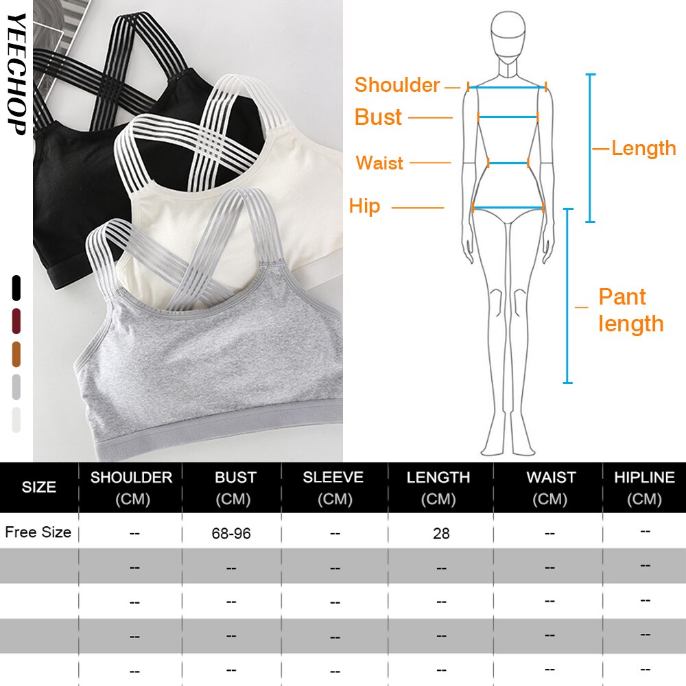 Yeechop Women Gym Racerback Breathable Fit Sports Bra Dries Quickly High Stretchy Workout Fitness Seamless Sports Top