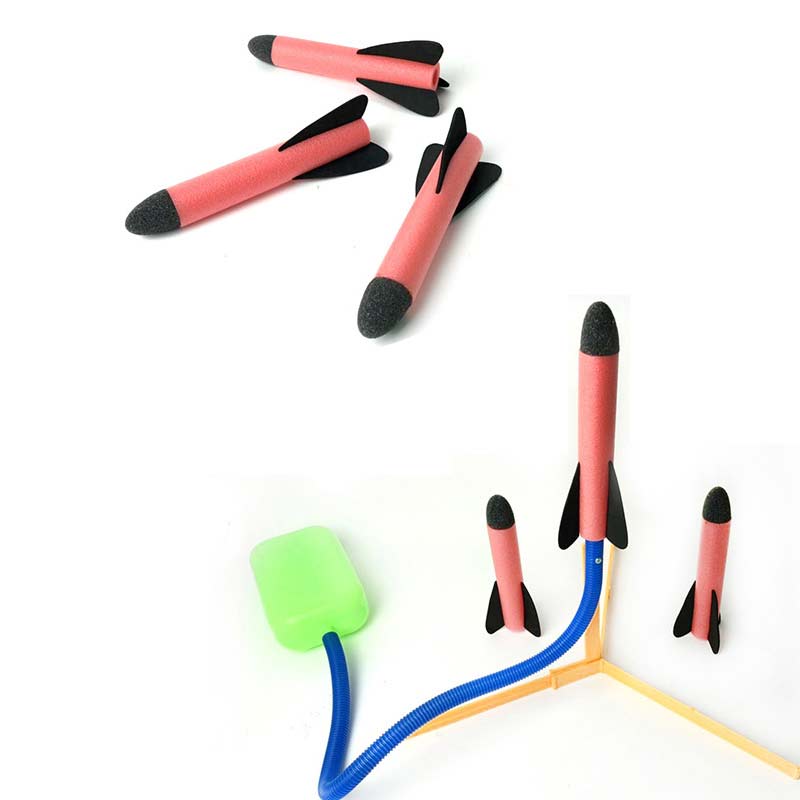 Lance-fusée en mousse pour enfants, pompe à Air, jouet de Sport d'intérieur et d'extérieur, modèle de fusée Pop-Up