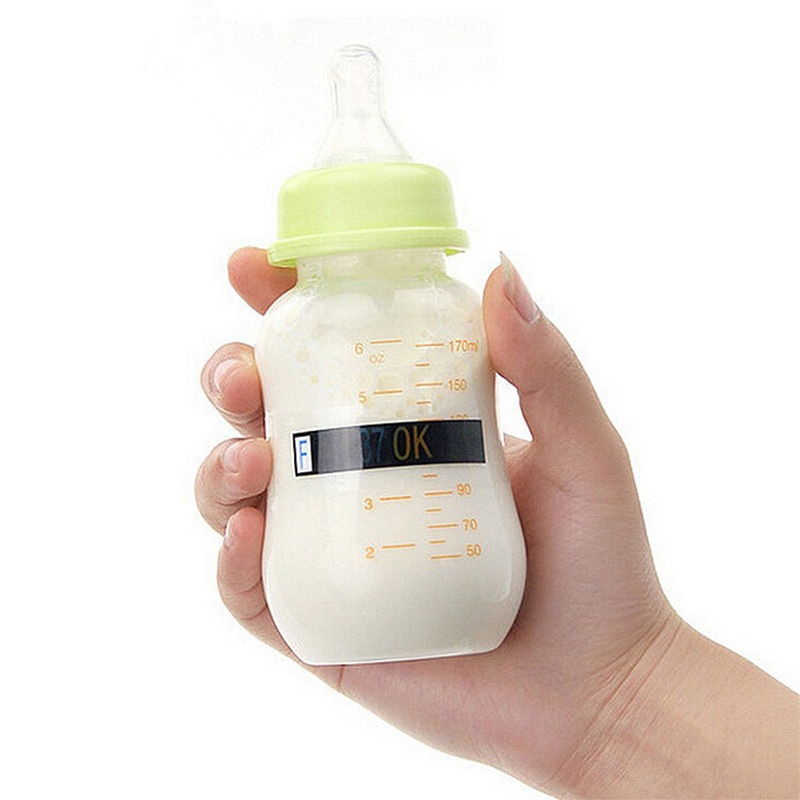 Babyvoeding Fles Sticker Temperatuur Tester Veiligheid Babyvoeding Melk Fles Temperatuur Meten Kaart Strip Papier Sticker