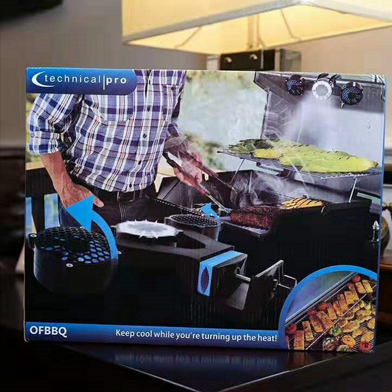 Night Barbecue Scherper Beeld Draagbare/Verstelbare 12-Led Bbq Grill Light & Fan Accessoires Bbq Gereedschap