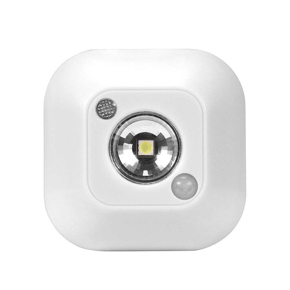Mini Draadloze Led Sensor Nachtlampje Lamp Pir Infrarood Motion Activated Sensor Licht Voor Wandlamp Kabinet Trappen Licht Cd