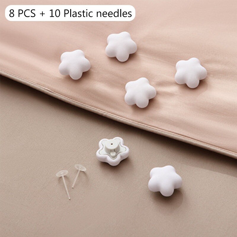 4/8 Stuks Panda Quilt Stand Antislip Nordic Clips Voor Laken Deken Clip Wasknijpers Covers sluiting Clip Houder: 8PCS  Set D