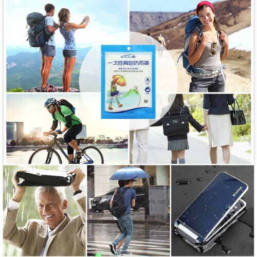 Disposable Dust Rain Waterproof Cover PortableTravel Hiking Backpack Camp Rucksack Bag