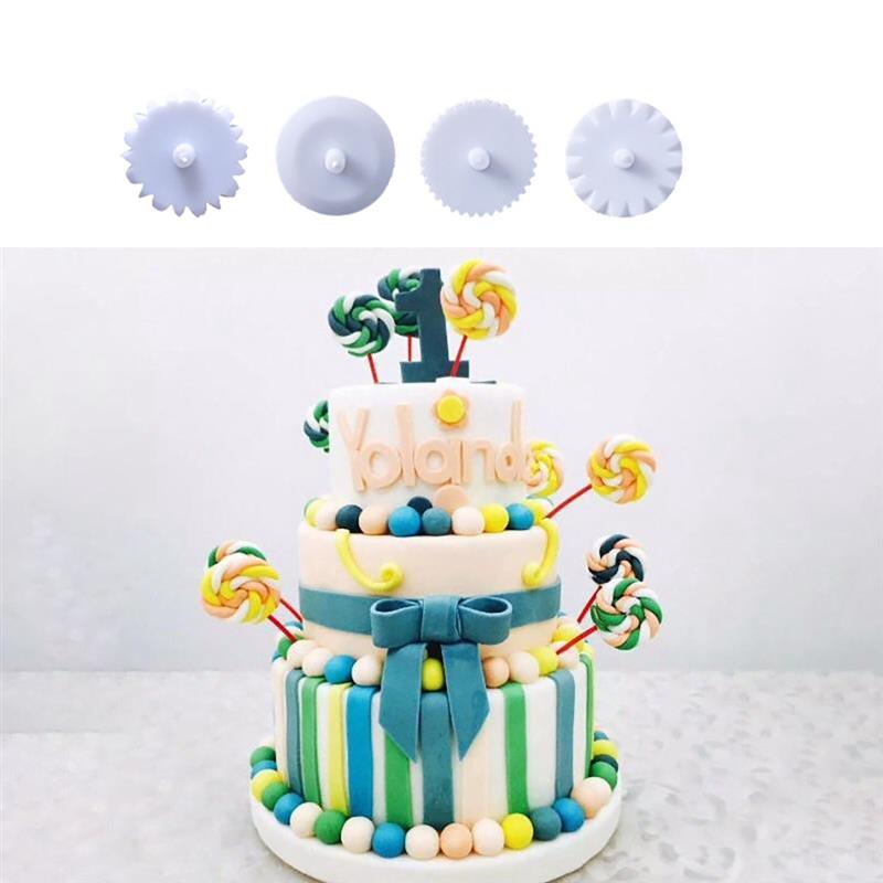 Imprimante à gâteaux, ensemble d&#39;outils de cuisson bricolage de décoration de gâteau, bricolage pour fête d&#39;anniversaire, 4 pièces