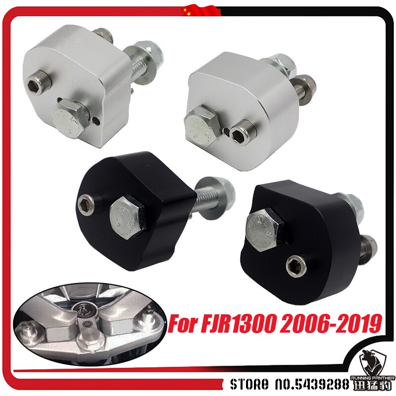 Podnośnik kierownicy robić Yamaha FJR1300 FJR 1300, 2006-2019, 2018, 2017, 2016, 2015, 2014, 2013, 2012, 2011, 2010, srebrny, akcesoria motocyklowe