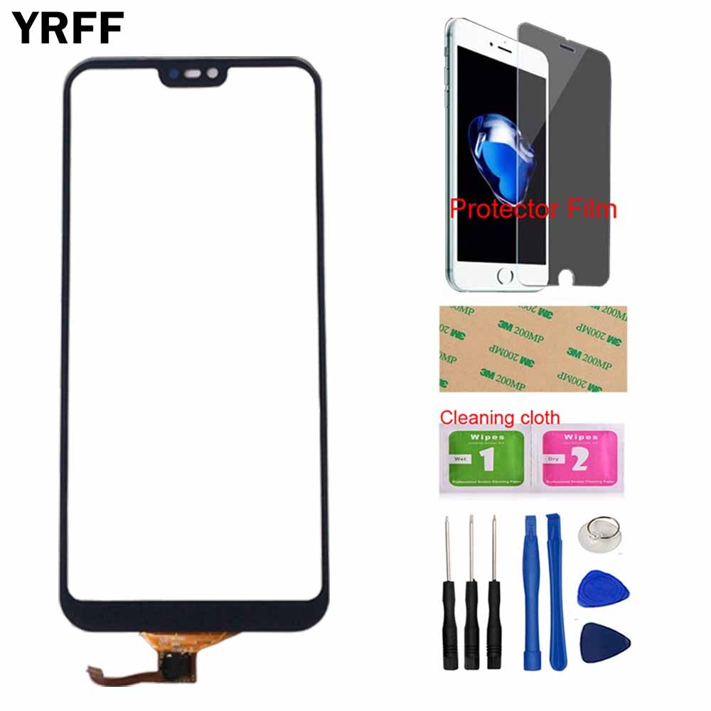 5.84'' Touch Screen Panel For Huawei P20 Lite Touch Screen Digitizer Panel Sensor Front Outer Glass Panel Tools Protector Film: Darkblue With Tools