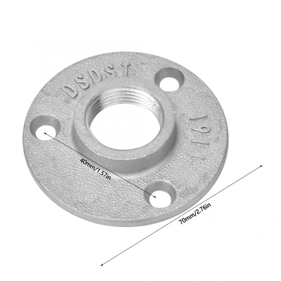 10Stck DN20 3-Löcher Flansche Basis Rohr Armaturen Aluminium Legierung Gewinde Rohr Flansch Befestigung Regal Basis flansch flanschbearbeitung