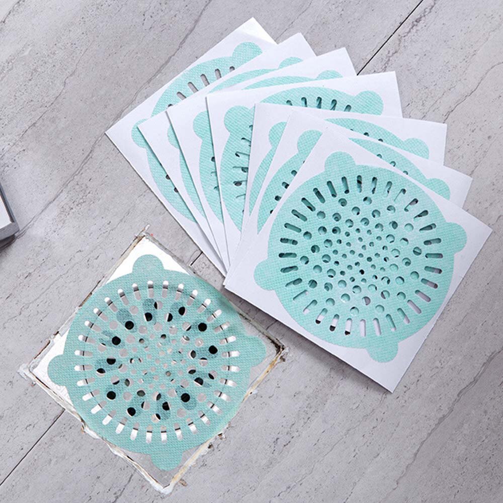 50 pièces unique évier non tissé tissu évier douche Drain baignoire crépine salle de bain cuisine accessoires cheveux bouchon receveur filtre