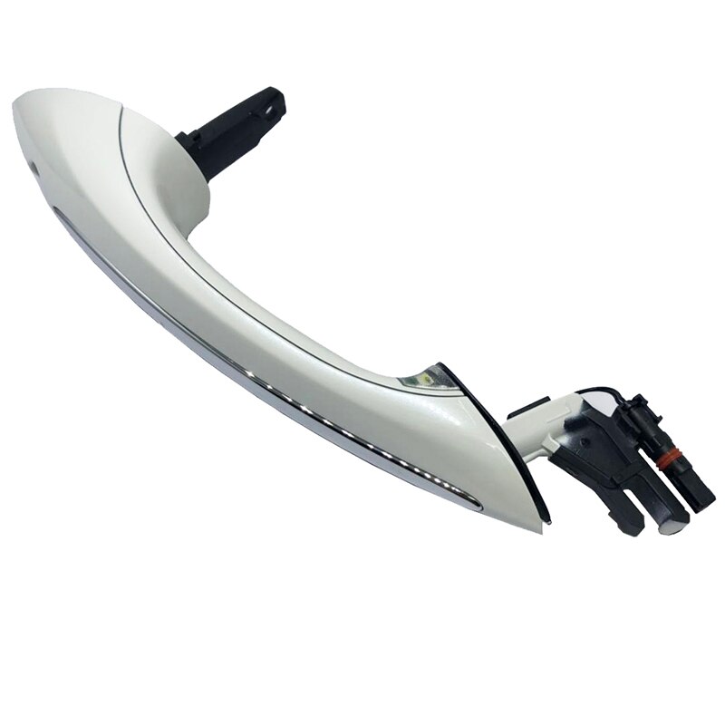 51217276243 Front Left Exterior Door Handle For-BMW 5 / 6 / 7 Series F07 F10 F11 F06 F12 F13 F01 F02 F03 F04(White): Default Title