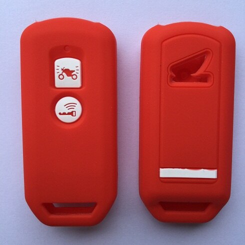 Protective Silicon Key Case For Honda X ADV SH 125 150 300 Forza 125 300 PCX150 Motorcycle Scooter 2 Button Smart Key: Red