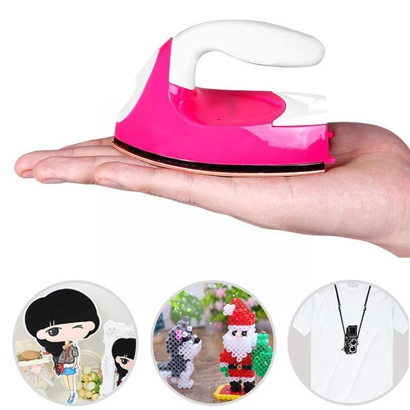 Mini plancha eléctrica portátil de viaje para manualidades, cubierta de costura de ropa, aplicador de fijación por calor eléctrico para parches, ropa, Ston U8o3