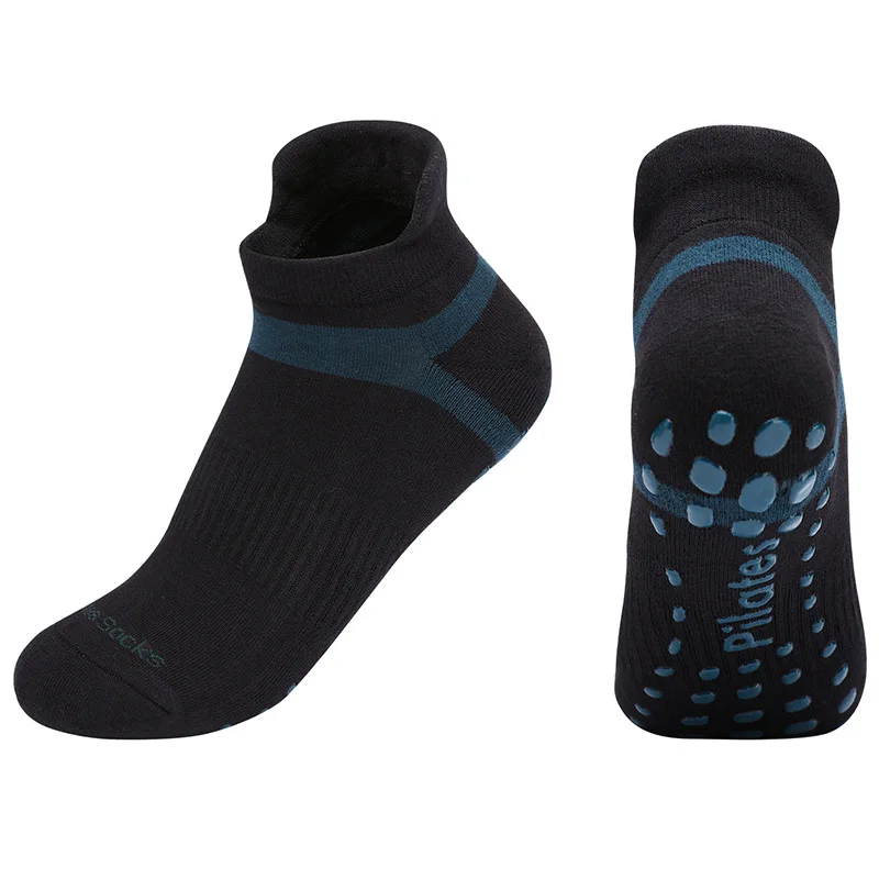 Yoga Socken Männer Frauen Professionelle Silikon nicht-Unterhose Pilates Socken Große Größe drinnen Boden Fitnessstudio Fitness Baumwolle Tanz Sport socken: S / Braun