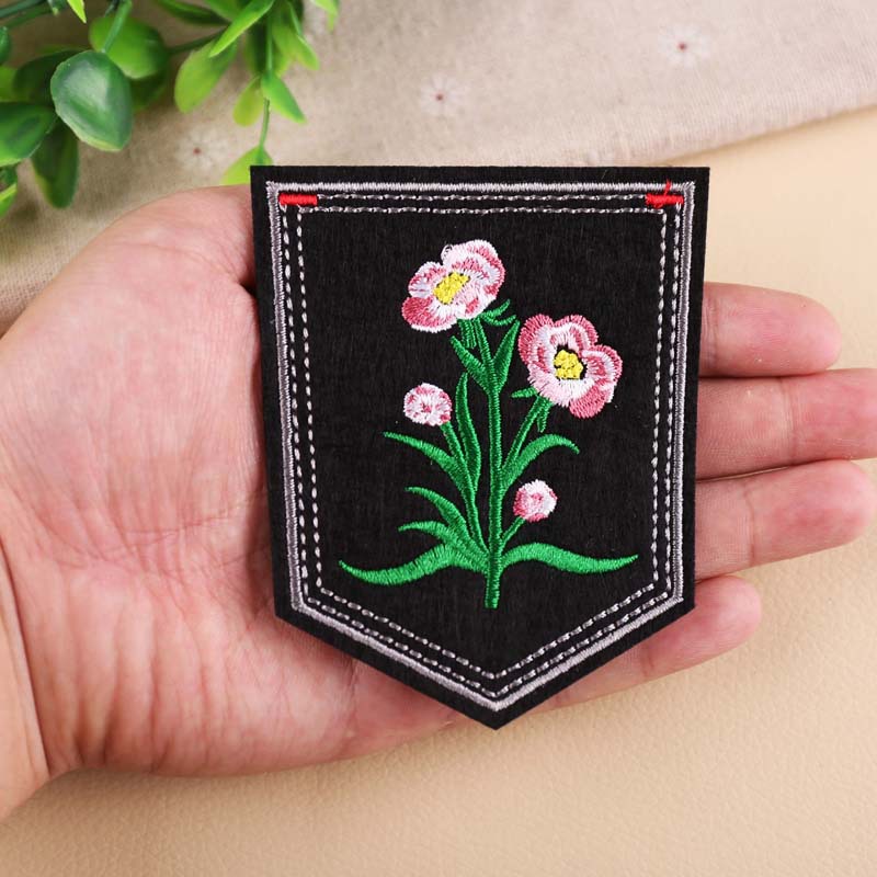 Wysokiej jakości tendencja w modzie kwiat wzór tygrysa hafty odznaka łatki DIY ubrania bagaż ozdobne łaty