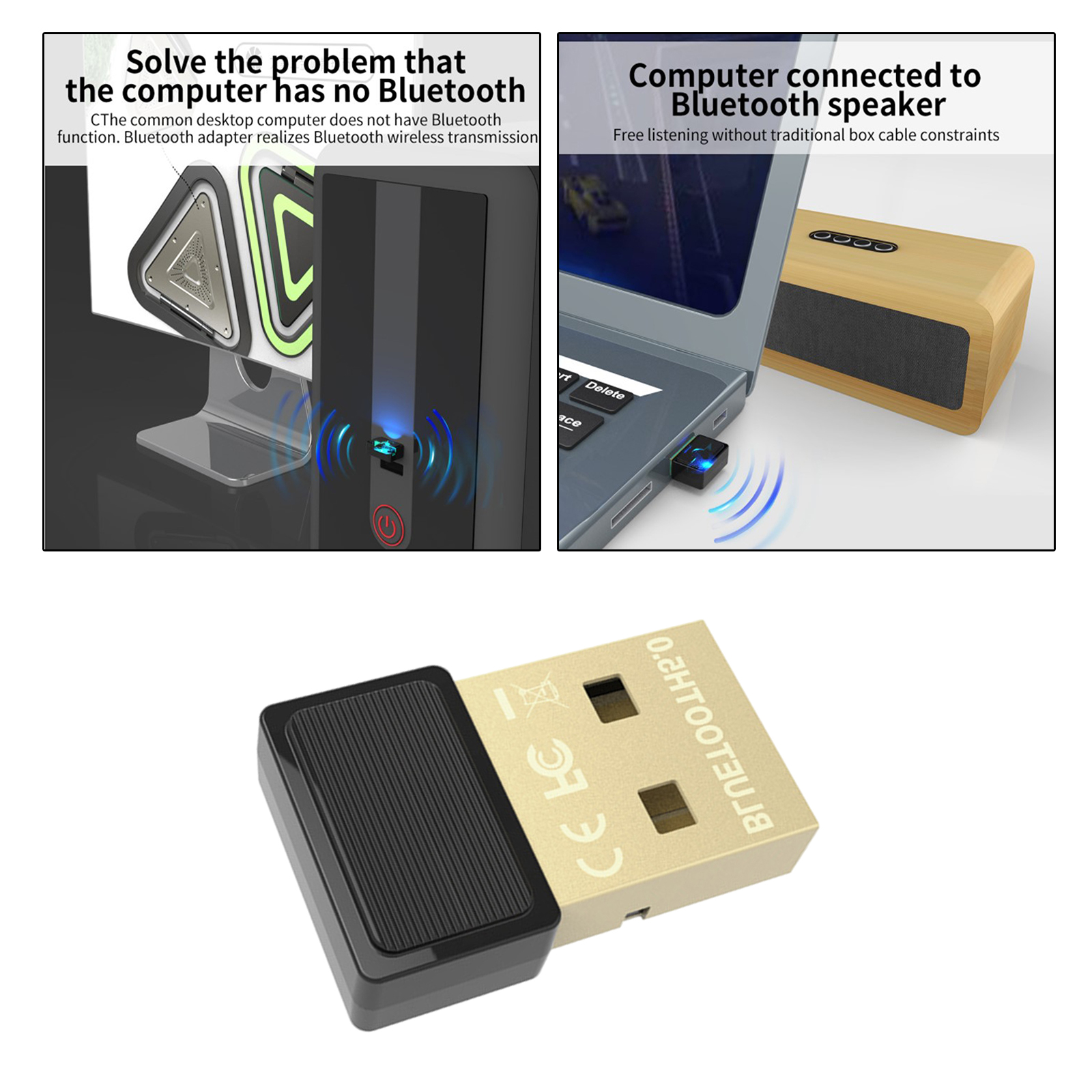 Mini Usb Bluetooth 5.0 Adapter Dongle Met Een Frequentieband Van 2.402Ghz - 2.480Ghz