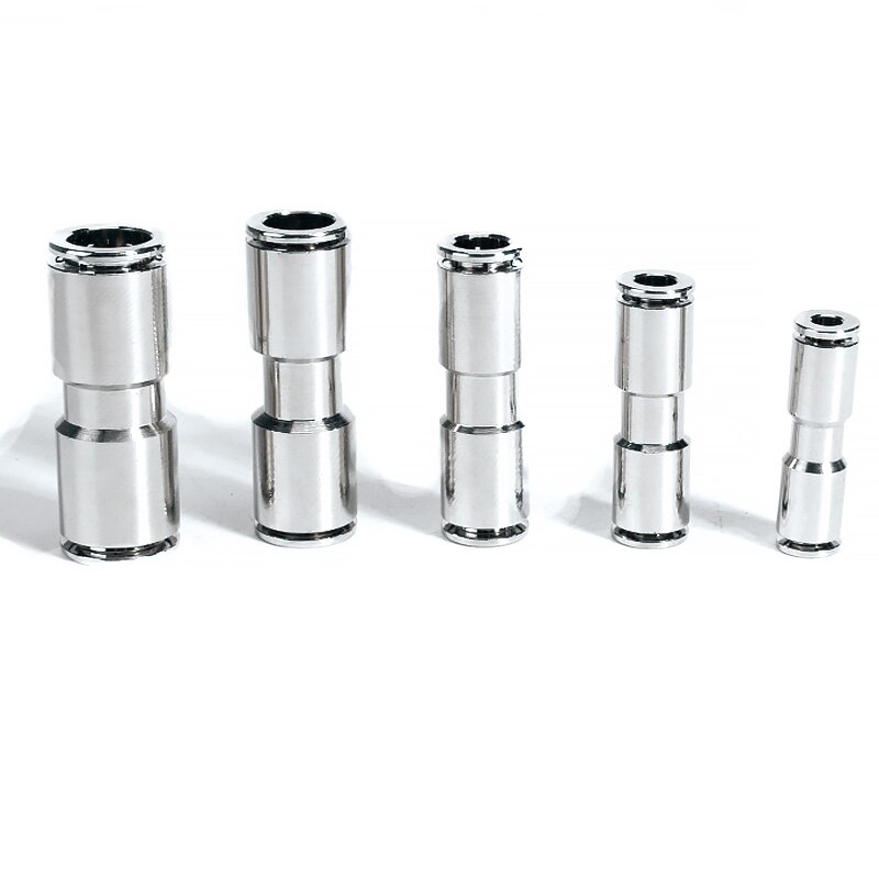 PU PG brass metal pneumatic quick coupling straight through 4 6 8 10 12mm air compressor hose high pressure connector