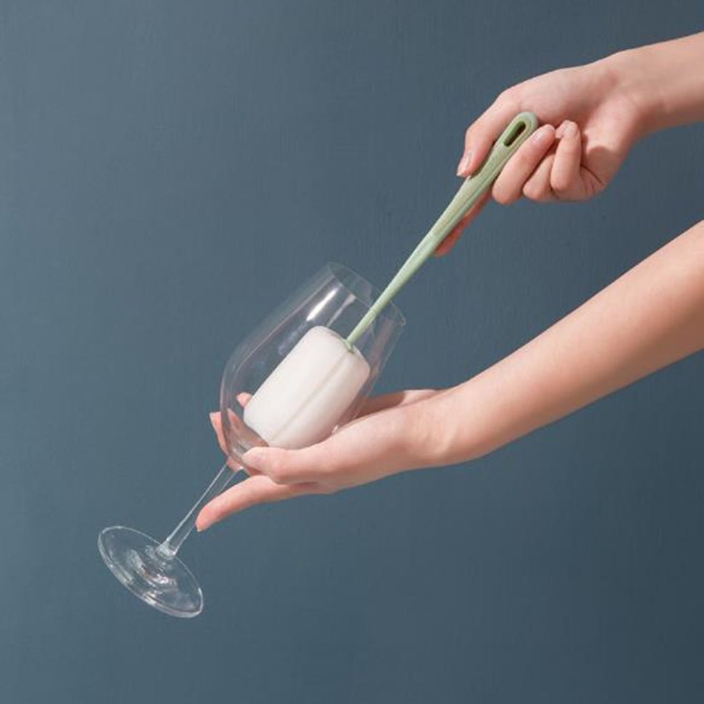 Scrubber per tazza detergente per vetri bottiglie lavello per spazzole accessori da cucina 2 in 1 tazza per bevande vino ventosa spazzola per pulizia gadget