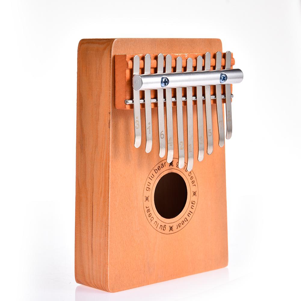 Kalimba-Piano de pulgar de madera para niños, 10 teclas, instrumento Musical, 10 sonidos