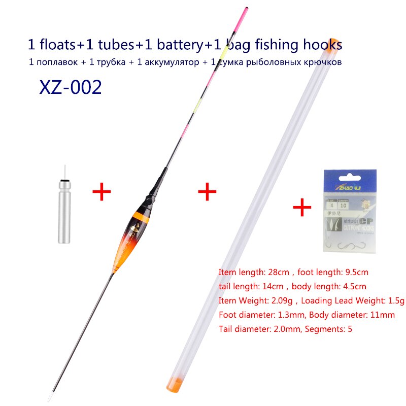 Composite Nano Fishing Floats Shallow Water Buoy Fresh Water Fishing Bobber Color Gradual Change Boya Fishing Tackle Accessories: XZ-002