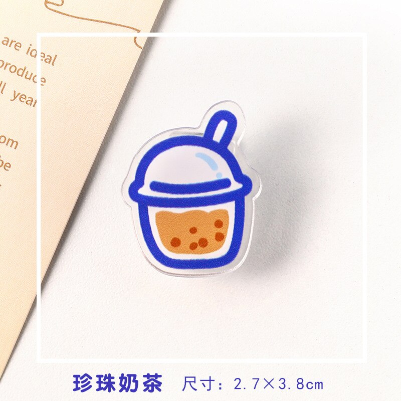2Pc Transparant Acryl Clips Schattige Beer Bloem Briefpapier Test Papier Clip Snacks Afdichting Clip Kawaii Foto Kaarthouder: 9
