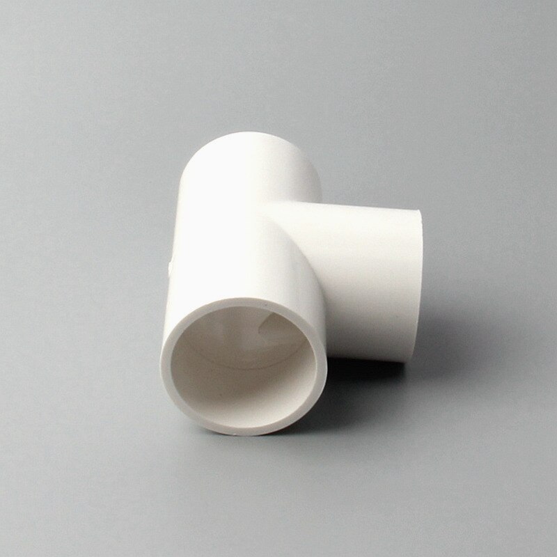 2pcs 20mm/32mm/40mm PVC White Pipe Connector Water Tube Equal Diameter Fittings Pipe Adapter Water Supply for Garden Irrigation