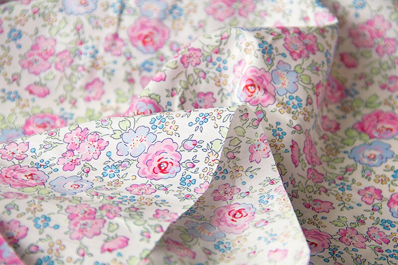 Halv meter liberty tyger tana gräsmatta bomull felicite kläder tyger