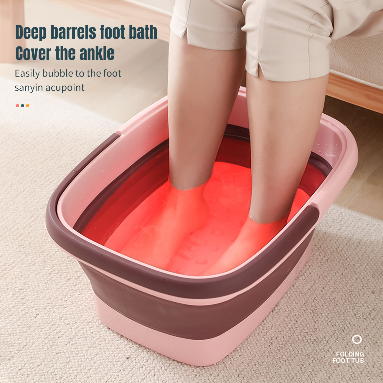 Grote Plastic Opvouwbare Emmer Voetenbad Emmer Badkamer Opvouwbare Voet Bad Wastafel Wasserette Emmers Draagbare Water Container