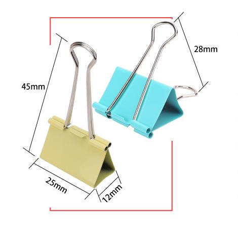 10 pieces / 20 pieces of 25 mm metal paper clips color candy paper clips, ticket clips, school office supplies