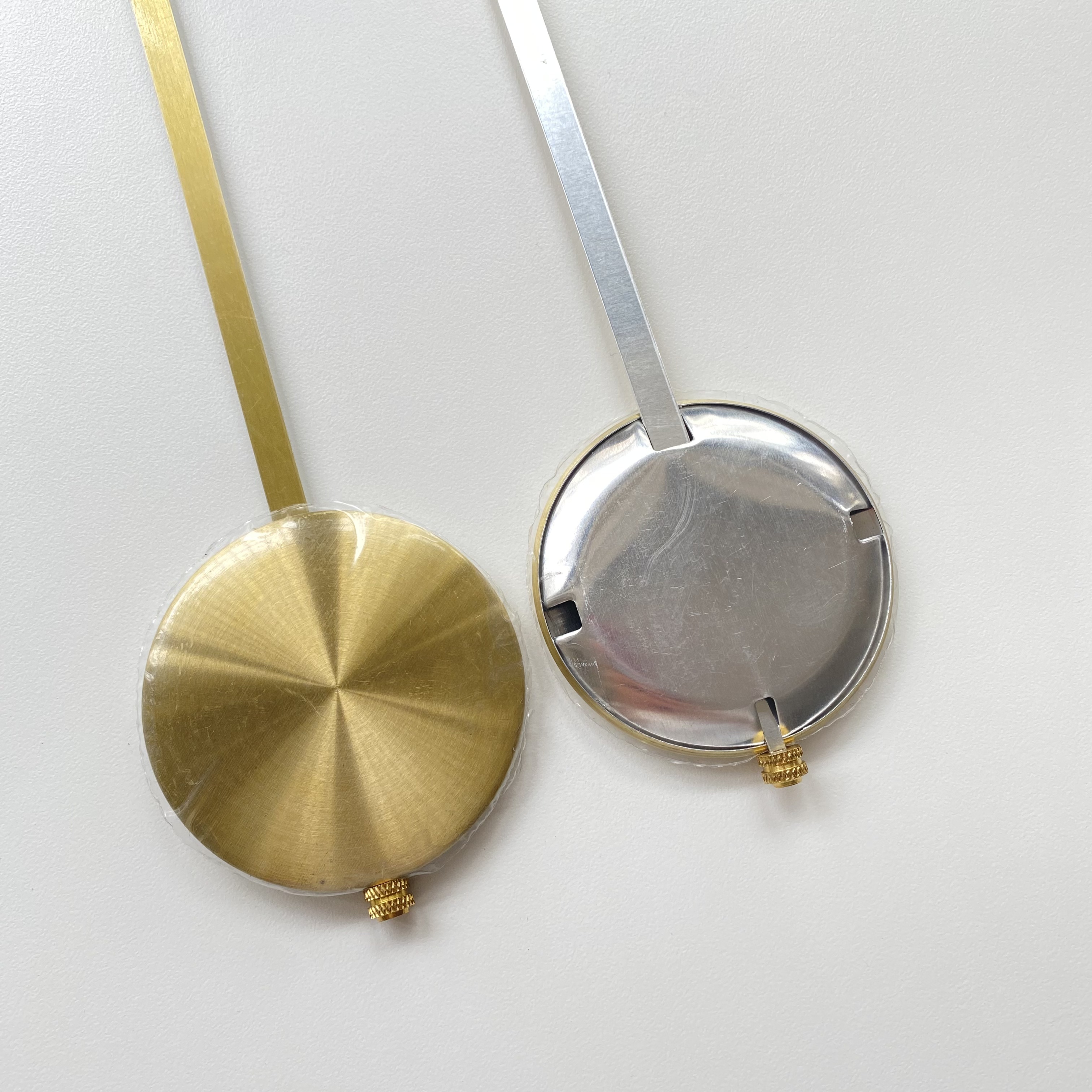 Quartz Clock Swing 30CM Pendulum Metal Bob Hammer Gold DIY Grandfather Wall Clock Repair Kits