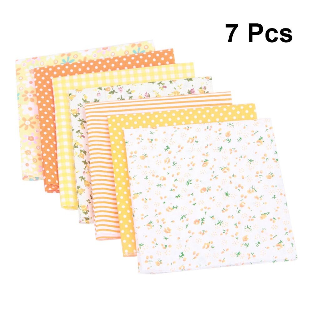 7 pièces petit tissu Patchwork fleuri frais imprimé Tabby tissu pur coton bricolage feuille de tissu à la main bricolage coton tissu pour magasin à domicile