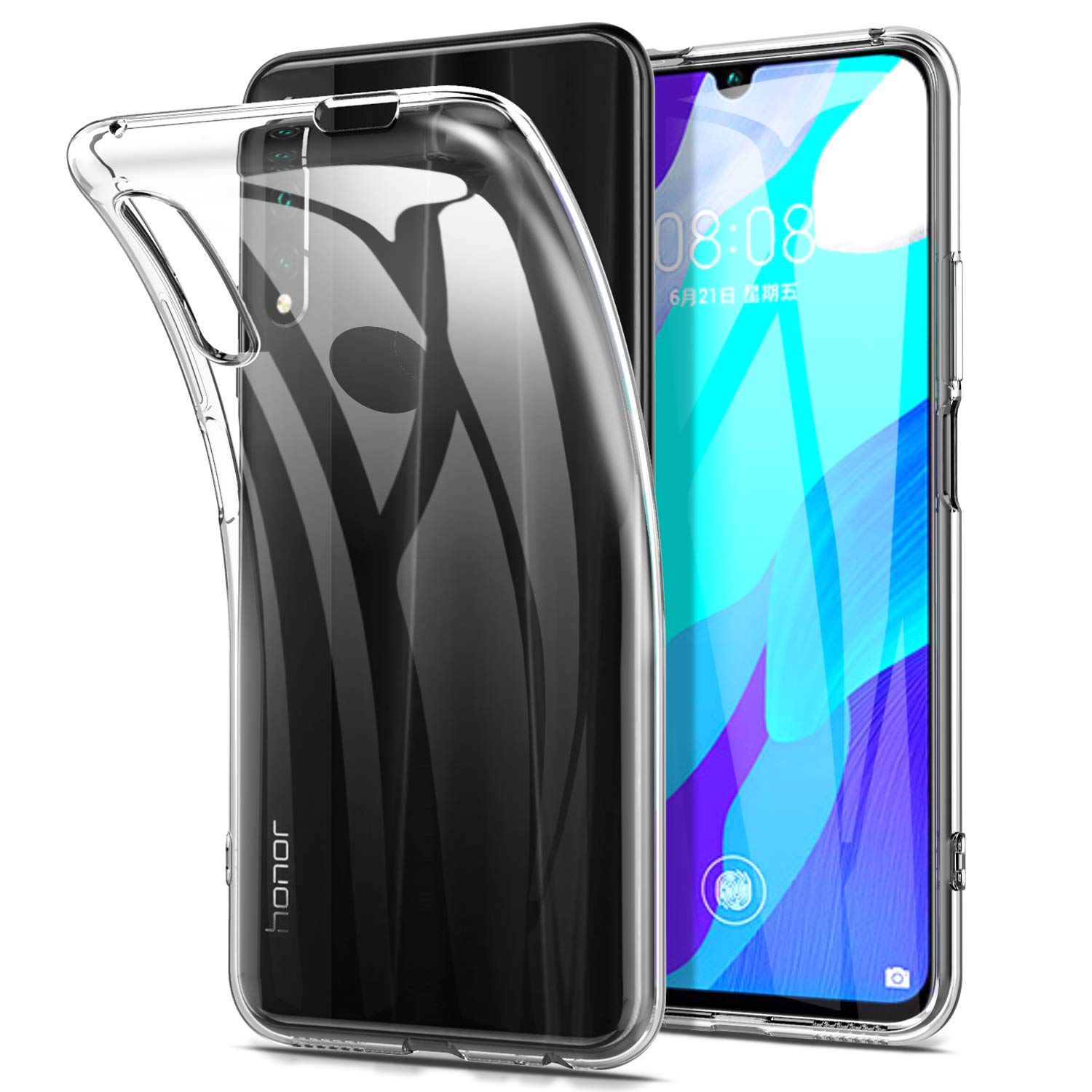 Przezroczyste etui na telefon Huawei Honor 9X Pro Lite Premium Miękka, odporna na wstrząsy tylna obudowa TPU Honor9X 9XPro 9XLite Rosja Clear Armor