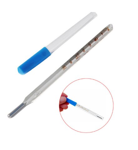 Medizinische Quecksilber Glas Thermometer Haushalt Klinische Medizinische Quecksilber Thermometer Erwachsene Baby Medizinische Körper Temperatur Messung: 1pc wie pic