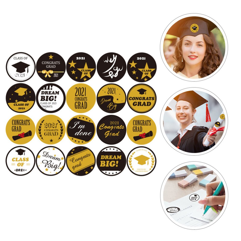 20 Vellen Graduation Party Favor Labels Stickers Graduate Afdichting Stickers Decor