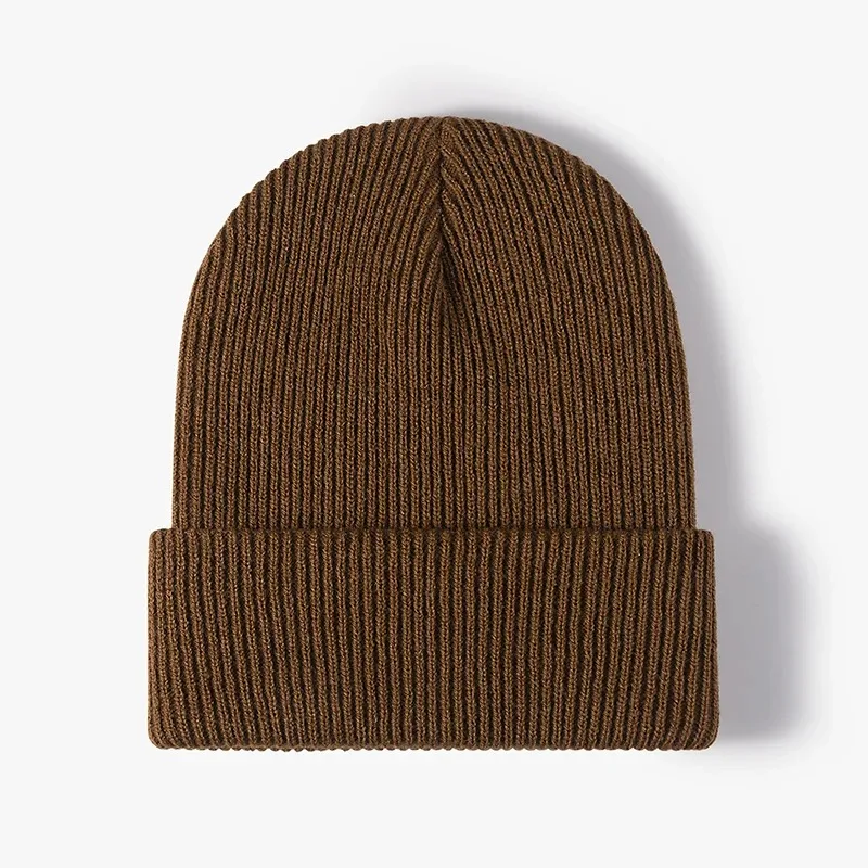 Vrouwen Mannen Herfst Winter Warm Beanie Hoed Effen Kleur Dame Mannelijke Stretch Gebreide Gehaakte Mutsen Hoed Cap voor Vrouwen Mannen Beanie: Army Green