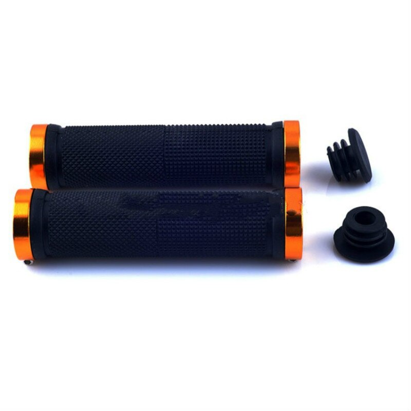 1 pair Road Cycling Handlebar Grips Anti-Skid Rubber Bicycle Grips Mountain Bike Lock On Bicycle Handlebars End Grips