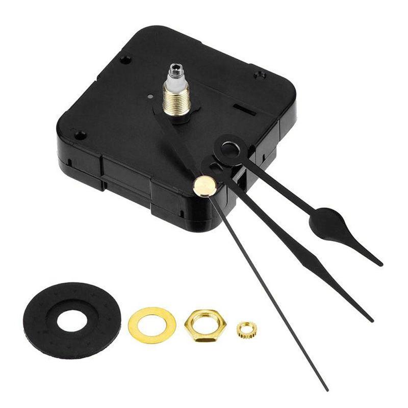 Horloge à faire soi-même mécanisme classique suspendu noir Quartz montre mouvement mécanisme pièces de réparation outils de remplacement horloge murale Essenti V0H3