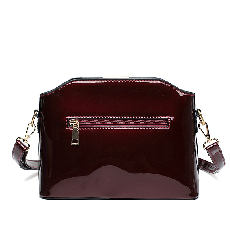 Patent leather crossbody bags for women small brand shoulder bag ladies handbag sac a main