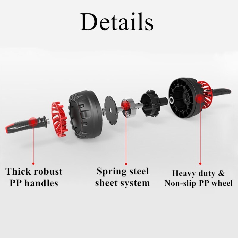 Fitness ab rulle med matt våren rebound til muskel trening avlet kraft abs mage hjul muskel trener hjemme treningsstudio utstyr